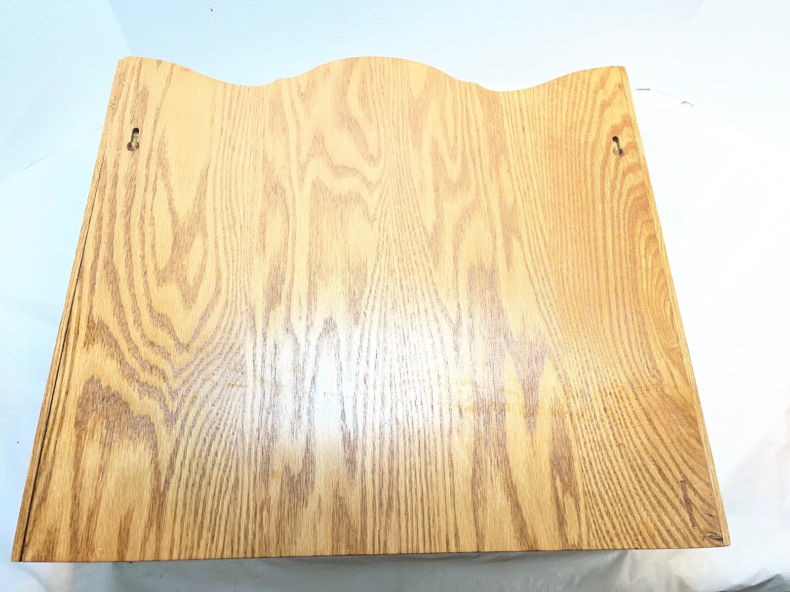 Vintage Oak Wood Office Desk Organizer Mail Letter Holder Executive 18 x 16 x 7