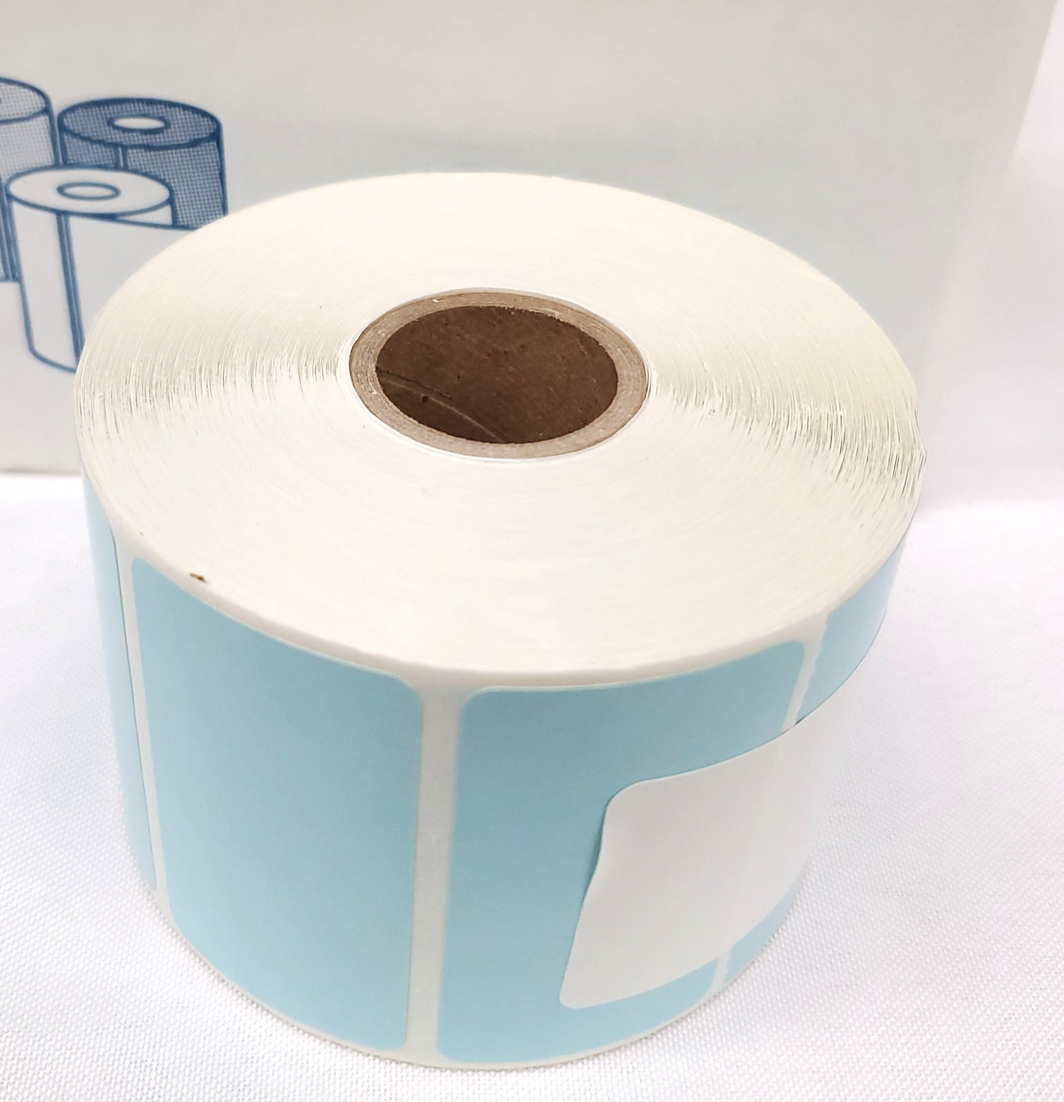 2.25 x 1.25 Uline BLUE Direct Thermal Labels 7 Rolls UPC Barcodes Label Zebra