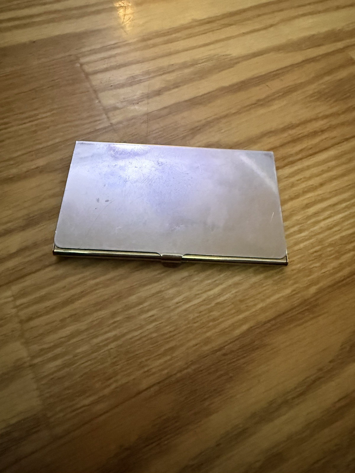 Minimalist Silver Tone Towle Vintage Business/Calling Card Case