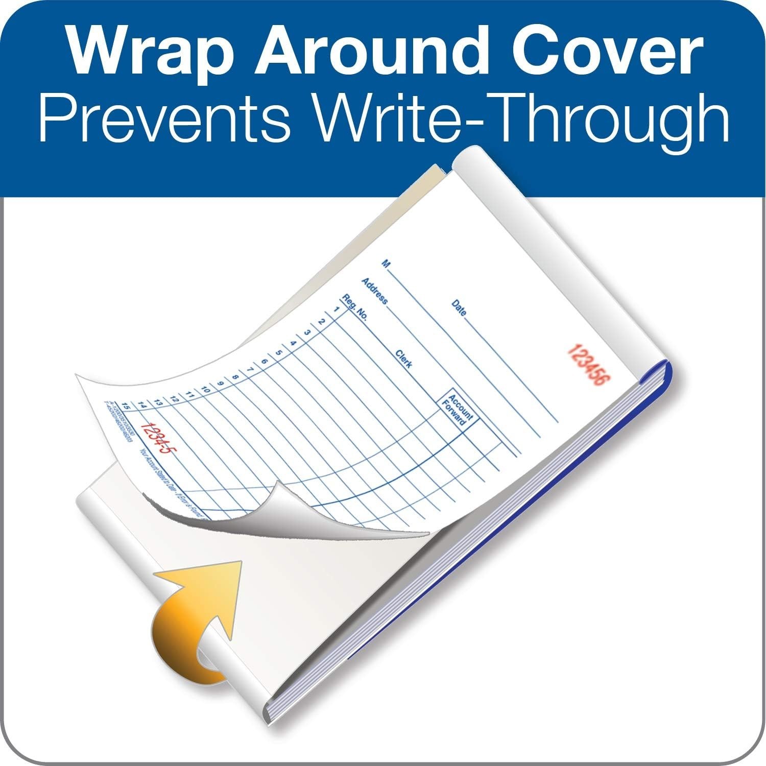 General Purpose Sales Book, 2-Part, Carbonless, White/Canary, 3-11/32 x 5-5/8…