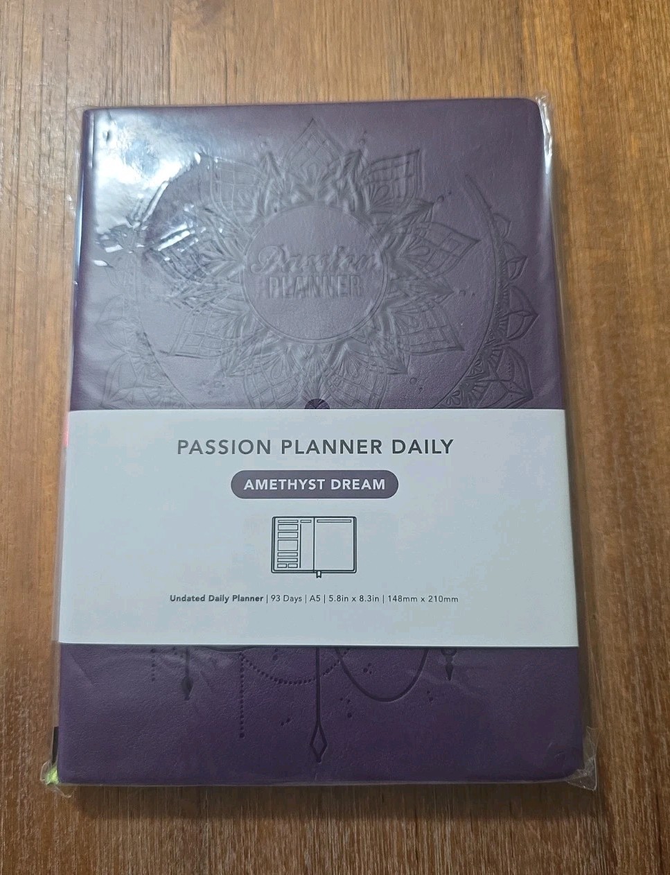 Passion Planner Daily Planner Undated Amethyst Dream 93 Days NIP
