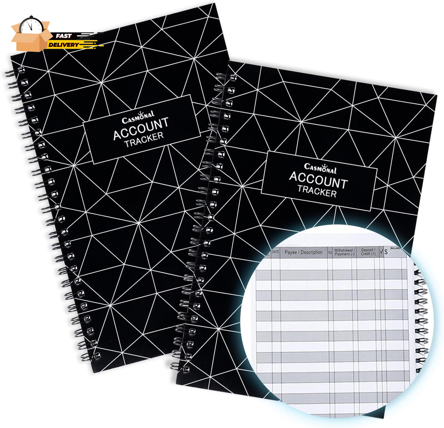 A6 Big Checkbook Register, Check Registers for Personal, Check Book Re