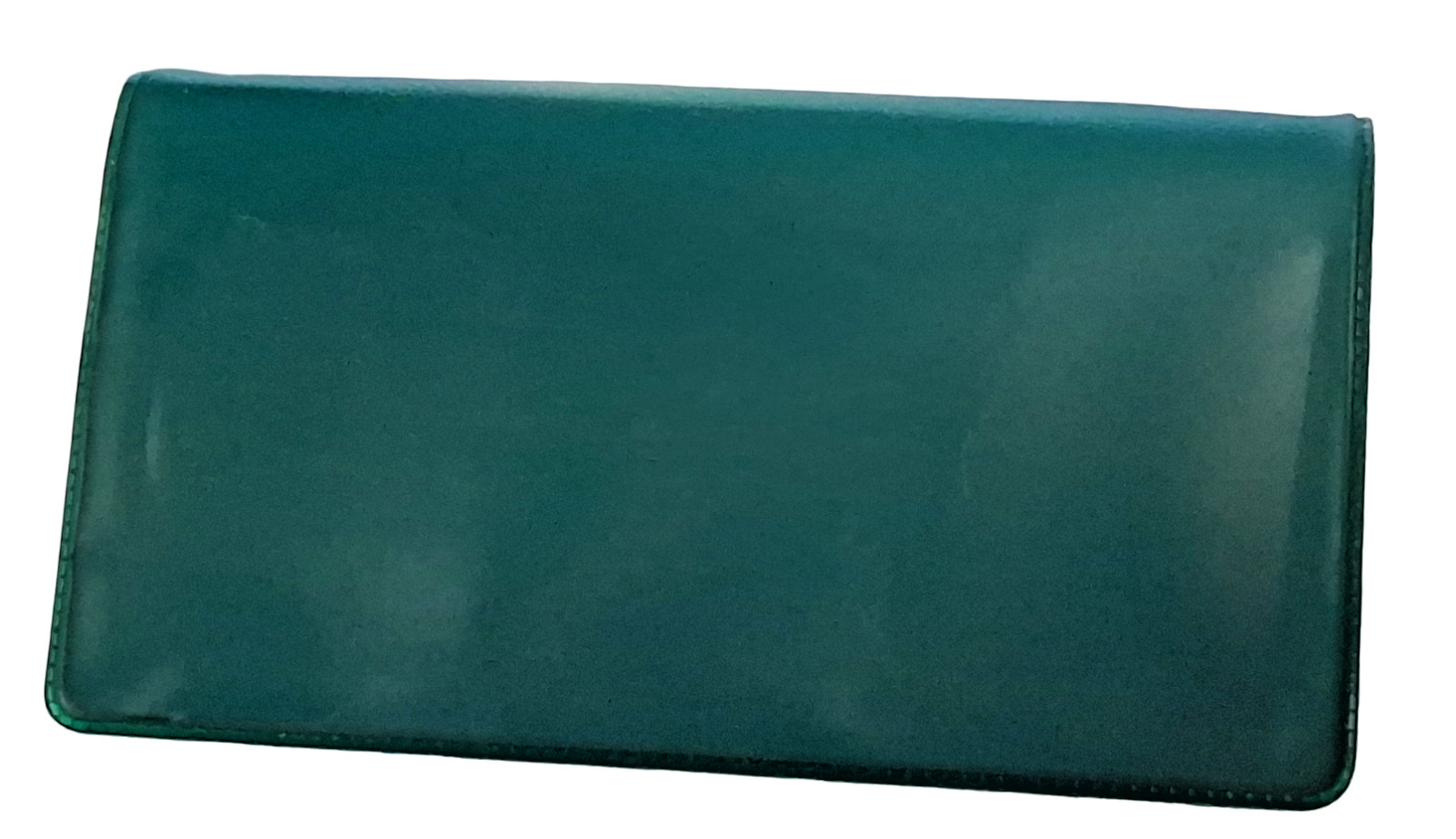 Forest Green Vinyl Checkbook Cover Standard Top Stub 6- 1/4″ x 3-3/8″ New