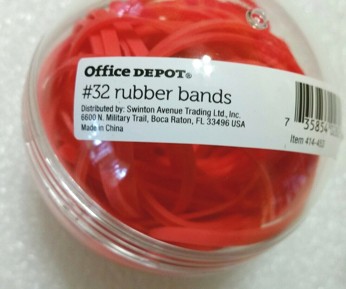 Office Depot Rubber Band Balls – Sz 32 Coral Colored Part 414-453 Qty 2, 4 or 6