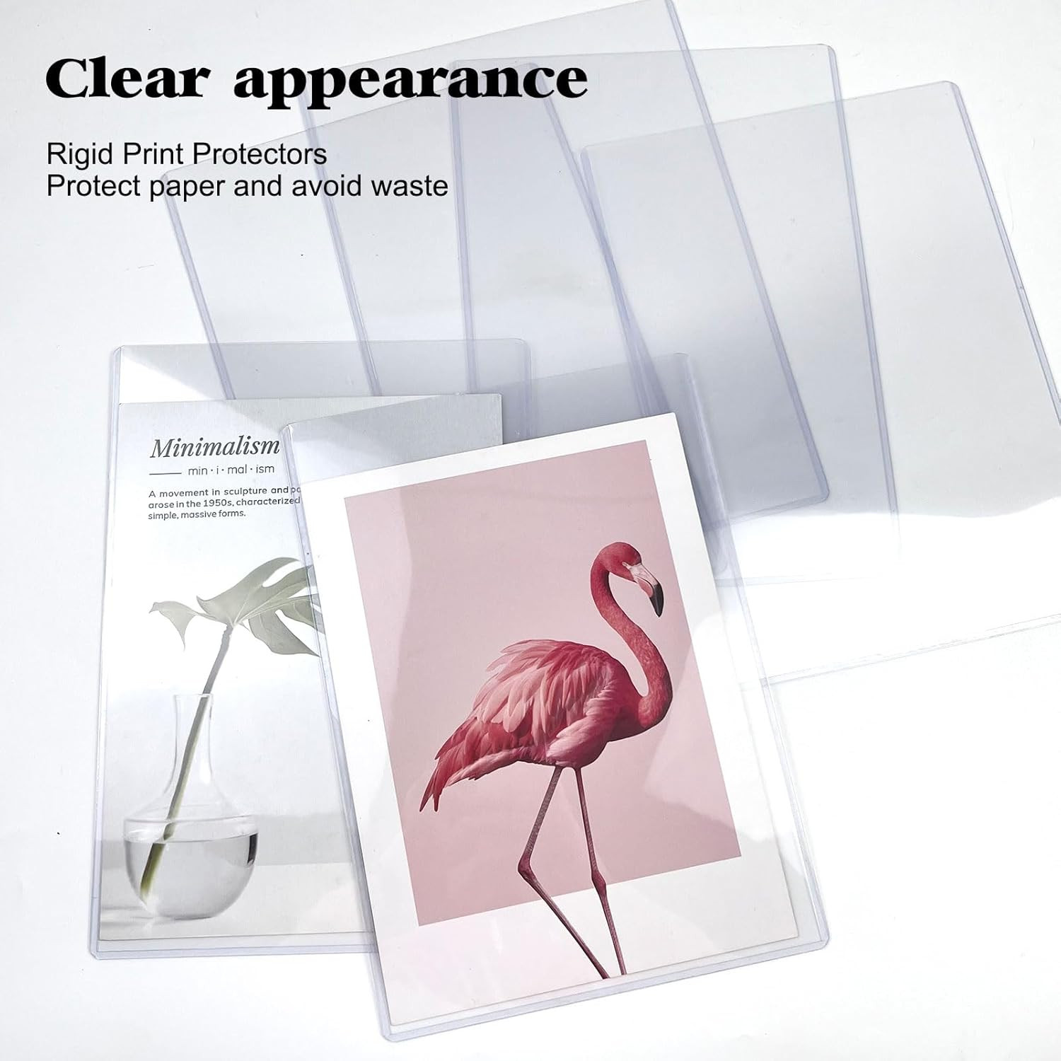 8.5″ X 11″ Hard Plastic Sheet Protectors, Rigid Print Protectors, Clear Waterpro