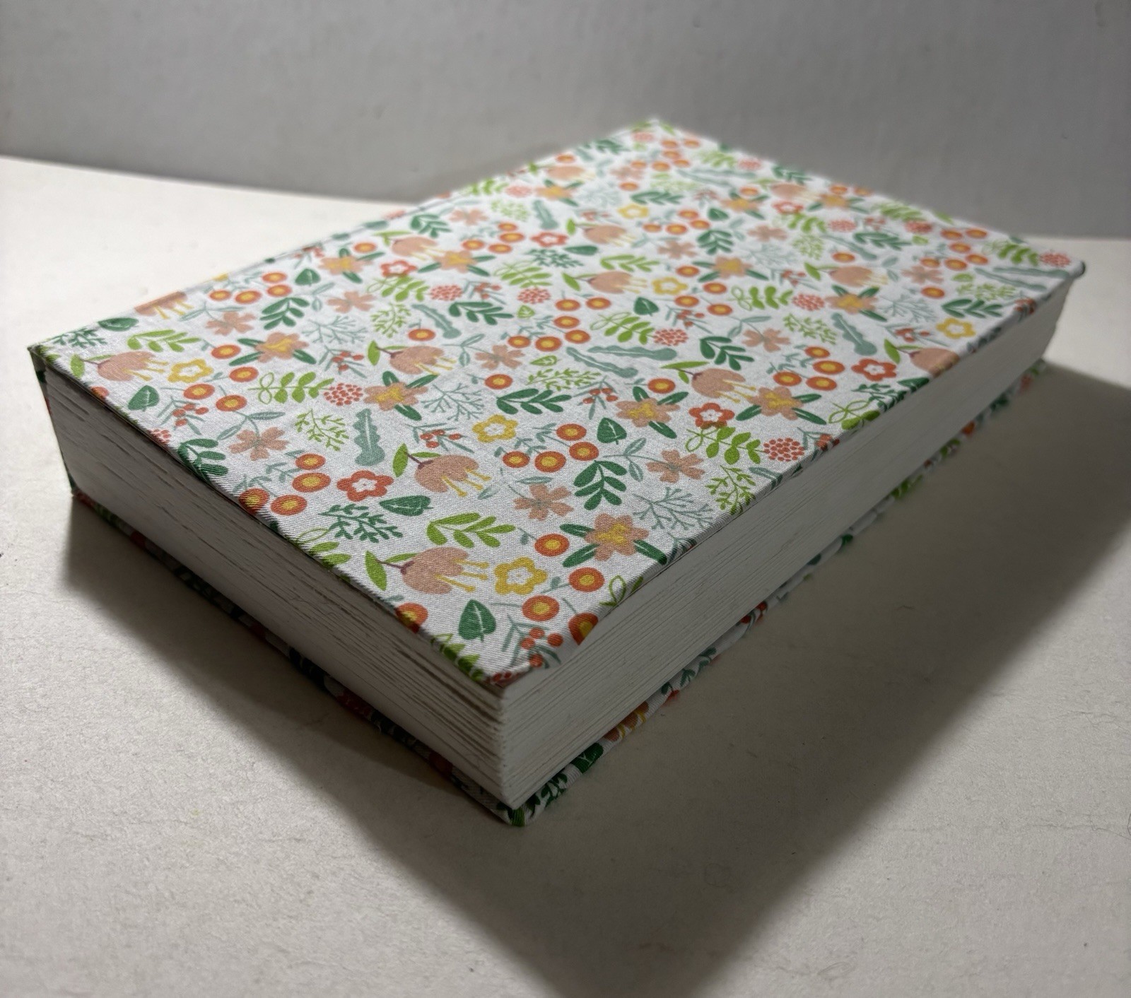 Handmade (Fabric) Flower Design Blank Sketchbook Journal 9 in. X 6 in.