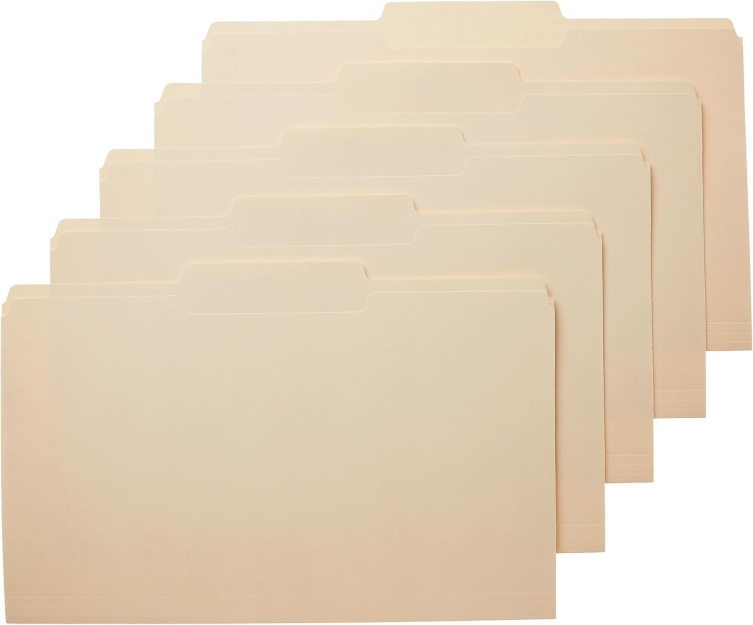 Amazon Basics File Folders 1/3 Cut Tab Letter Size Manila 100 Pack, Legal 8.5×14