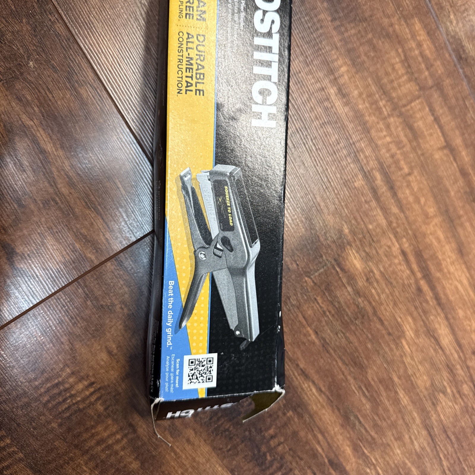 Bostitch B8 Heavy Duty 45 Sheet Plier Stapler Full-Strip Black (02245)