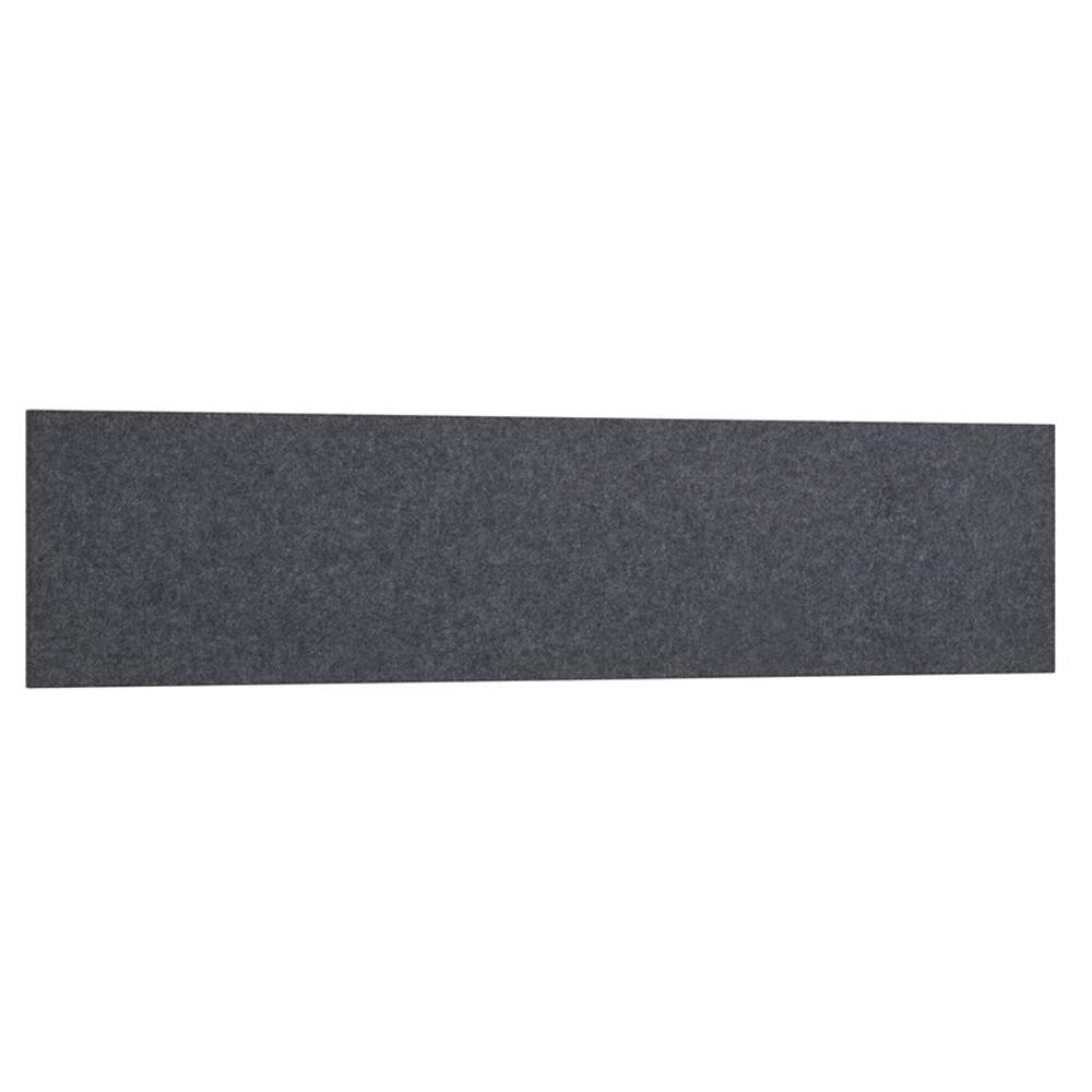 Pemberly Row 69″W Contemporary Polyurethane Acoustic Tackboard in Cool Charcoal