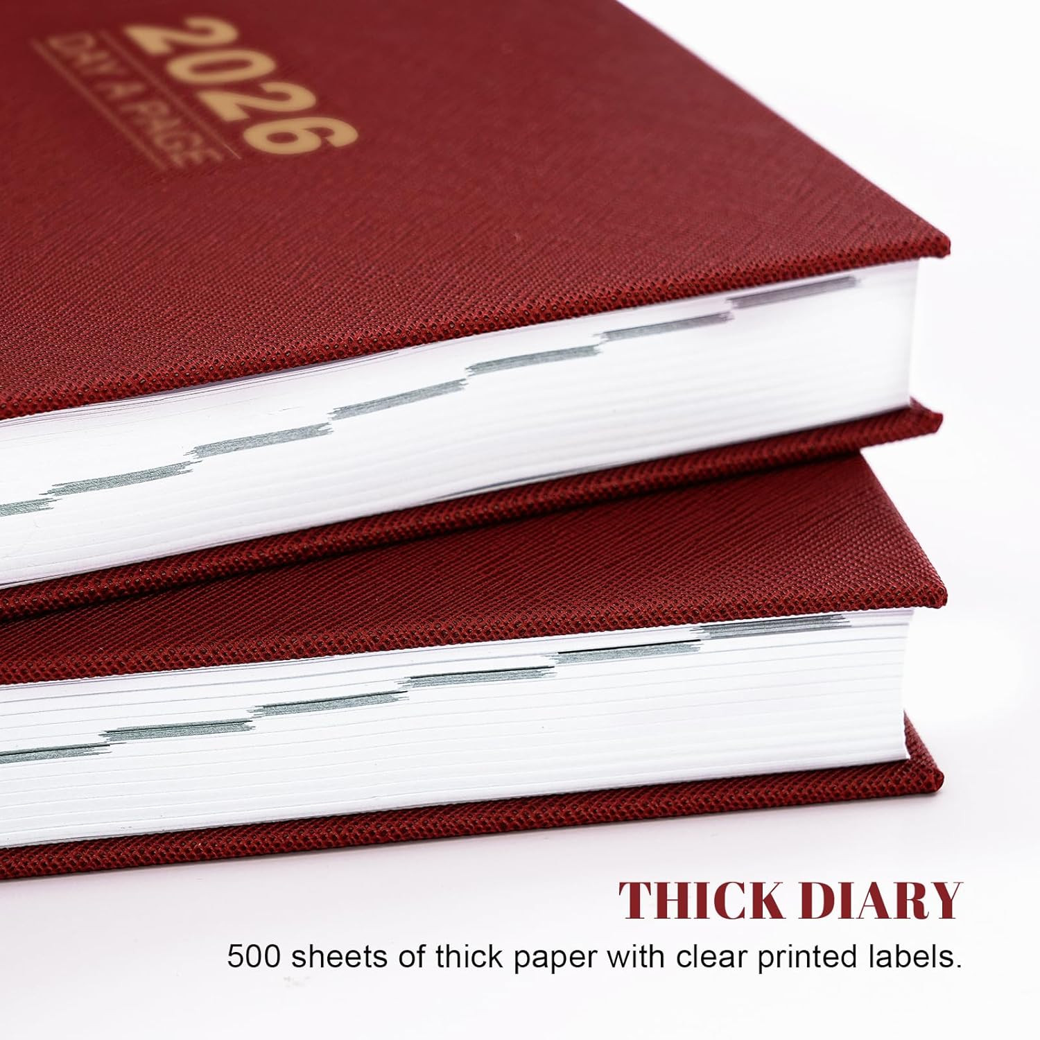 2026 Diary – Diary 2026 Full Page Per Day, Daily Planner 2026, Jan. 2026 – Dec.