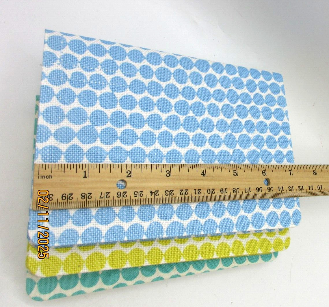 Journal 7″ Flexible Fabric Cover 224 Lined Pages Graphic Image Blue