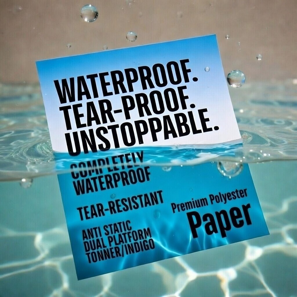 10mil Premium Polyester Synthetic Paper 12×18 Sheets 30 Pack – Waterproof