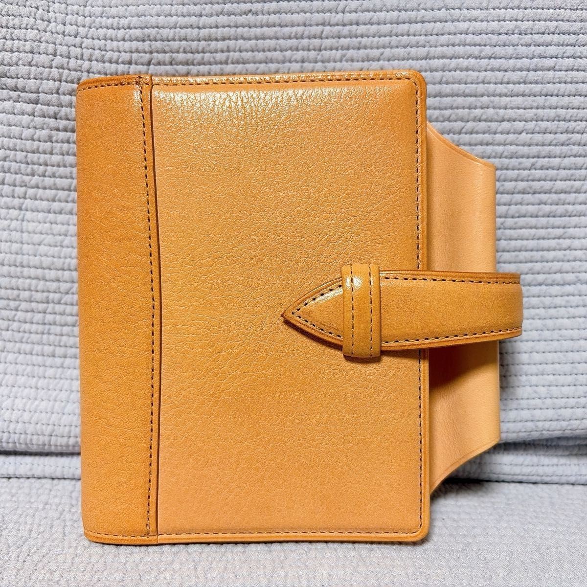 KNOX N/PEARCE System Planner Mini 6 Ring Natural Leather Natural Excellent