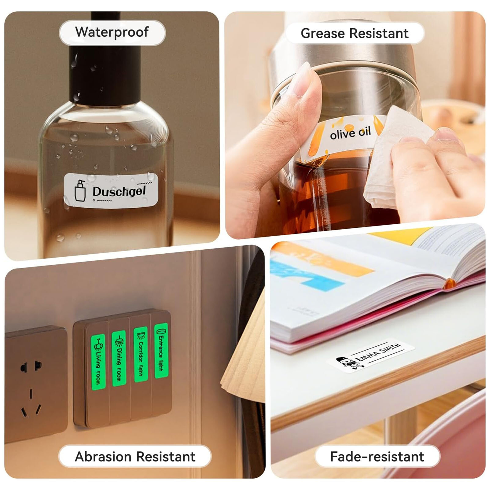 NIIMBOT D110 Bluetooth Label Maker with Tape Portable Thermal Label Printer