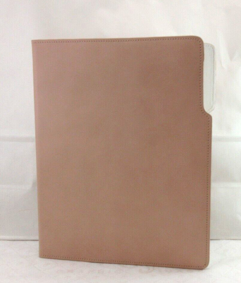 Portfolio Leather Graphic Image 9×12″ Beige with White List$90