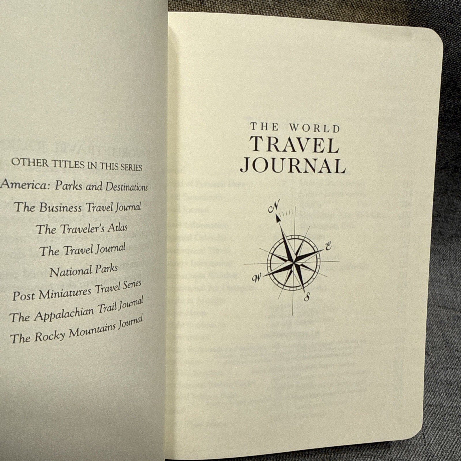 VTG Graphic Image Leather World Travel Journal Gold Gilt Edges Maps 2004 New