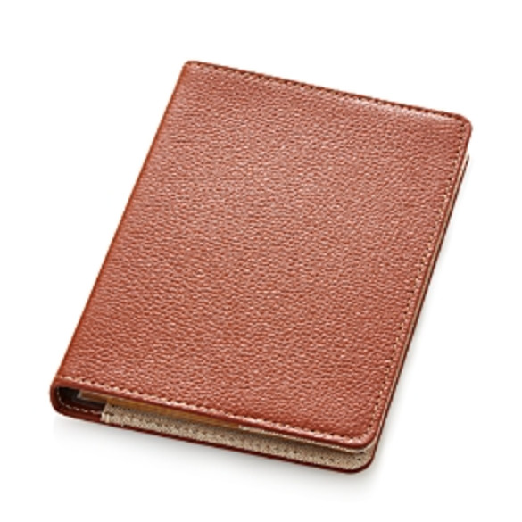 Graphic Image Brown Leather Refillable Journal L61613