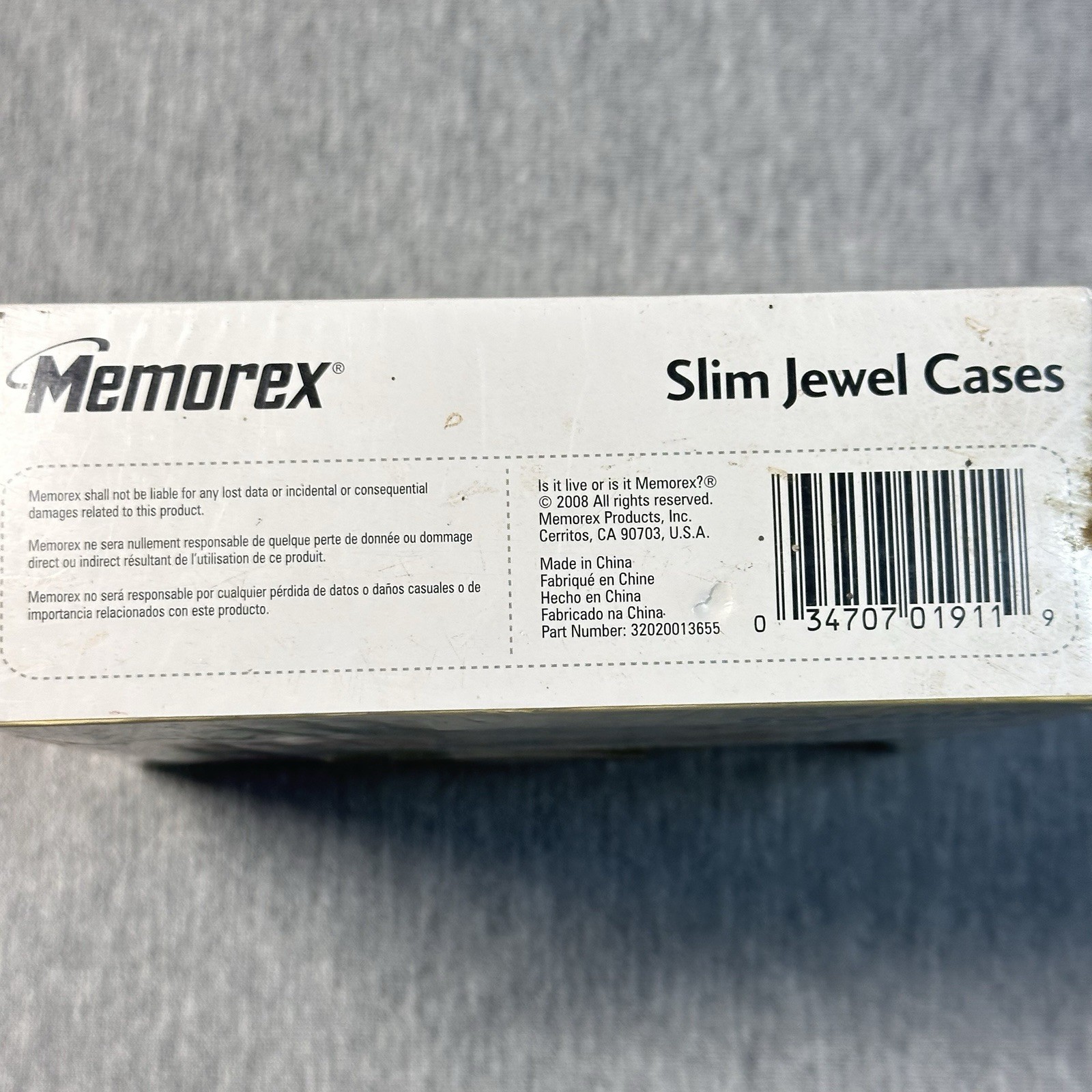 Brand New Memorex Slim Color Jewel Cases – 10 Pack Factory sealed