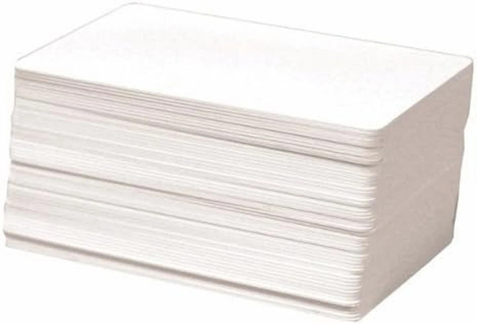 100 CR80 30Mil White Blank PVC Plastic Cards for Photo ID card Printers(DataC…