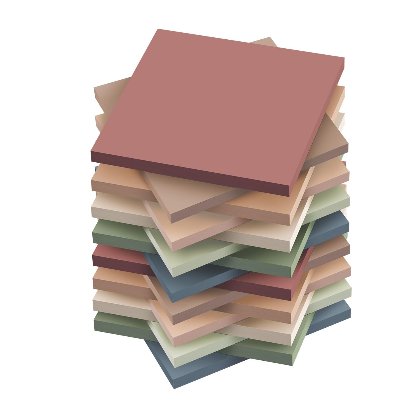 (16 Pack) Sticky Notes 3×3, Vintage Colors, Sticky Pads, Recyclable, Easy to …