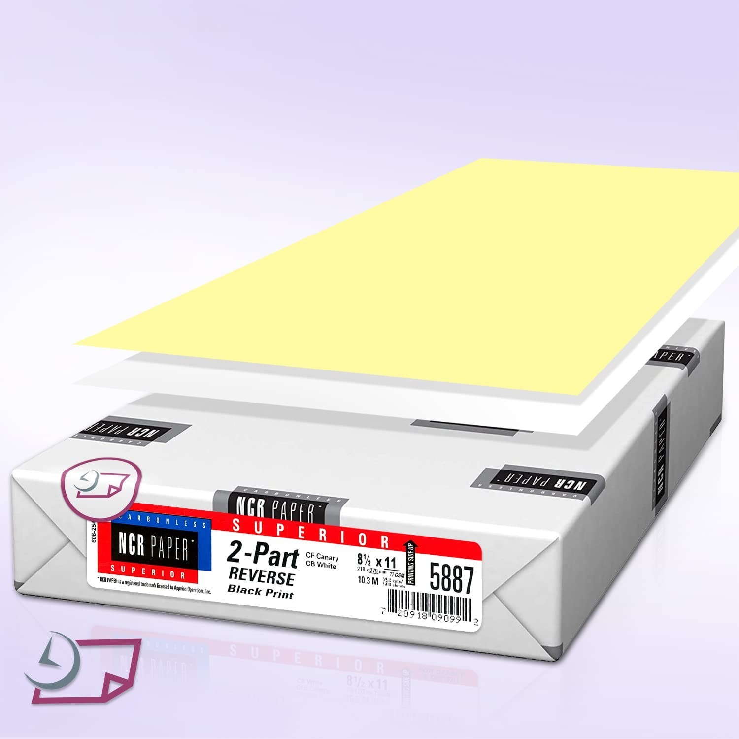 Carbonless NCR Paper, Pre-Collated 2-Part, 500 Sheets, 8.5″ x 11″, Office Suppli