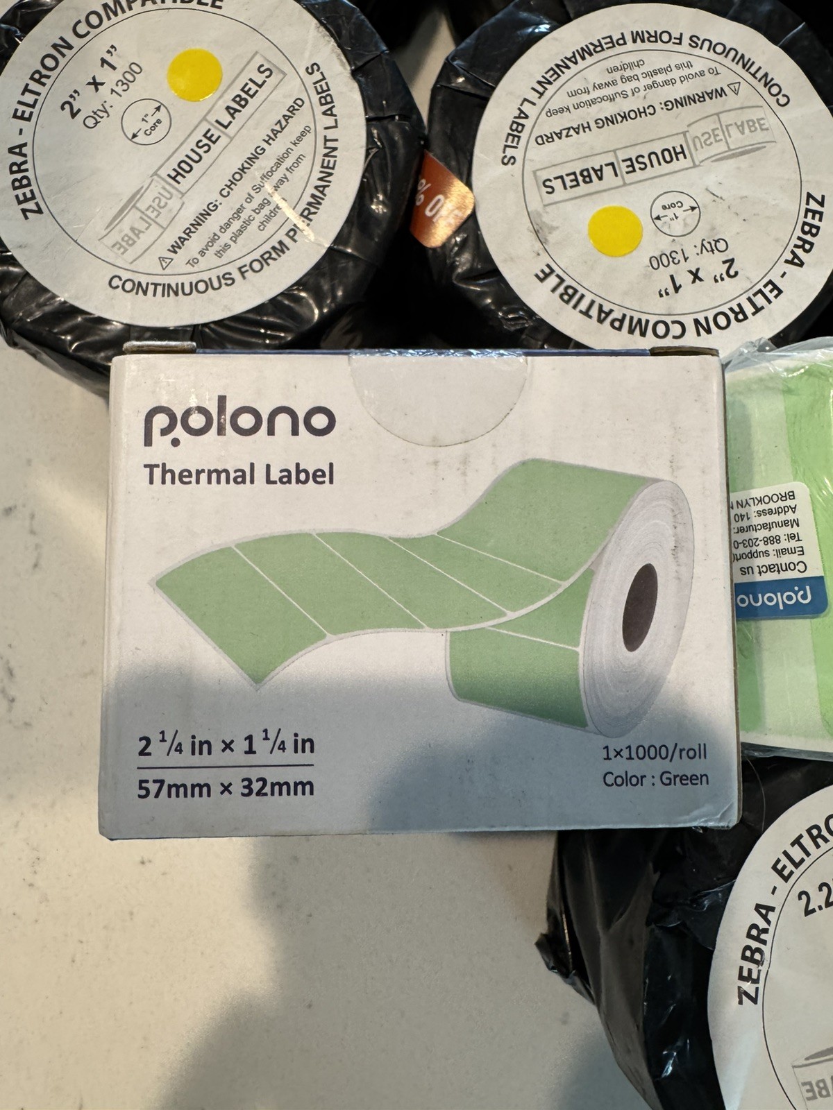 ZEBRA ELTRON Direct Thermal Labels get all labels shown