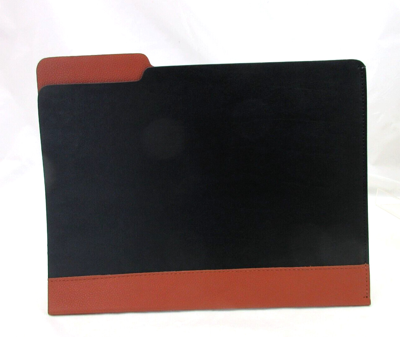 File Folder Leather by Graphic Image Made in America Black w Saddle
