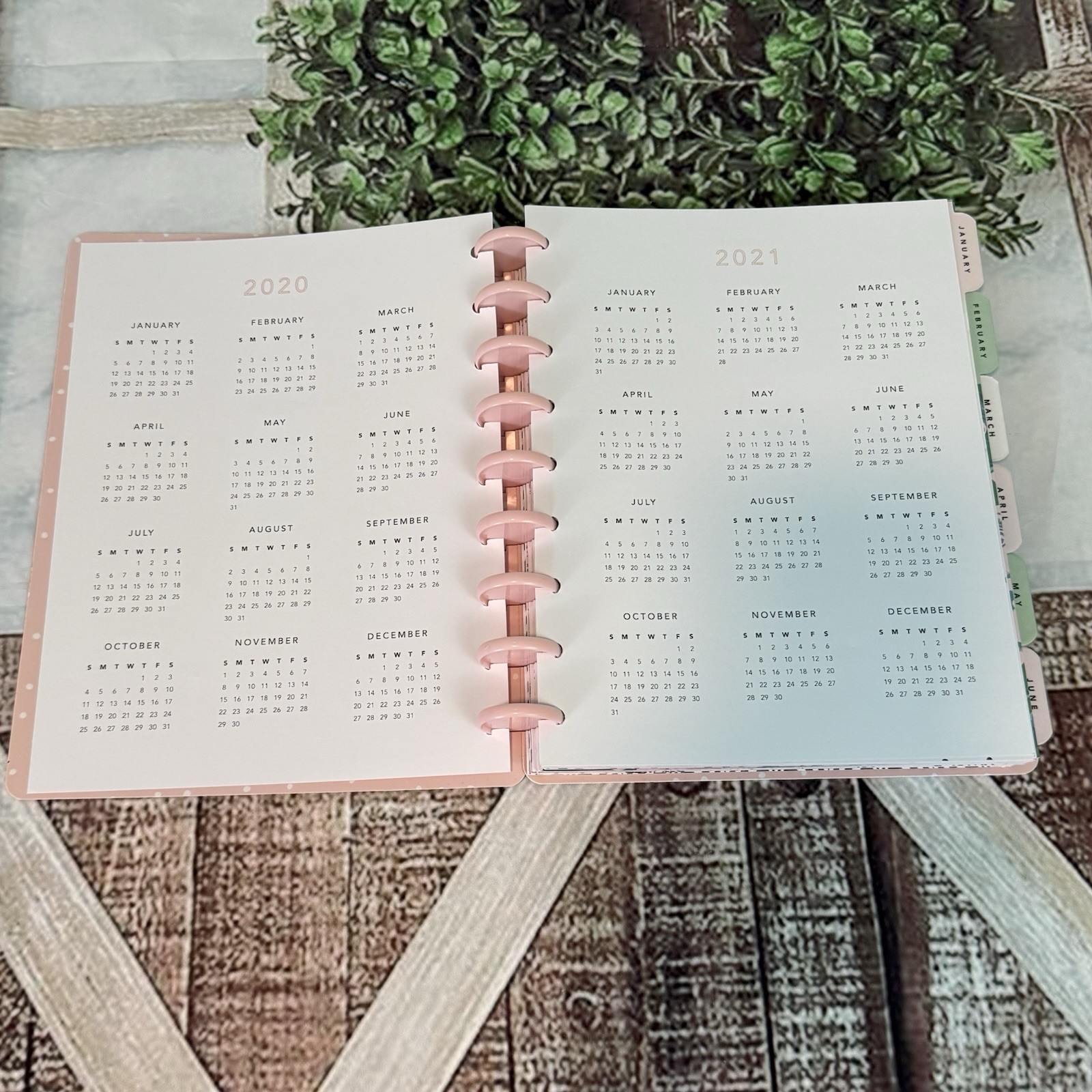 Maggie Holmes Day to Day Undated Pages Planner English Garden Scrapbooking 20/21