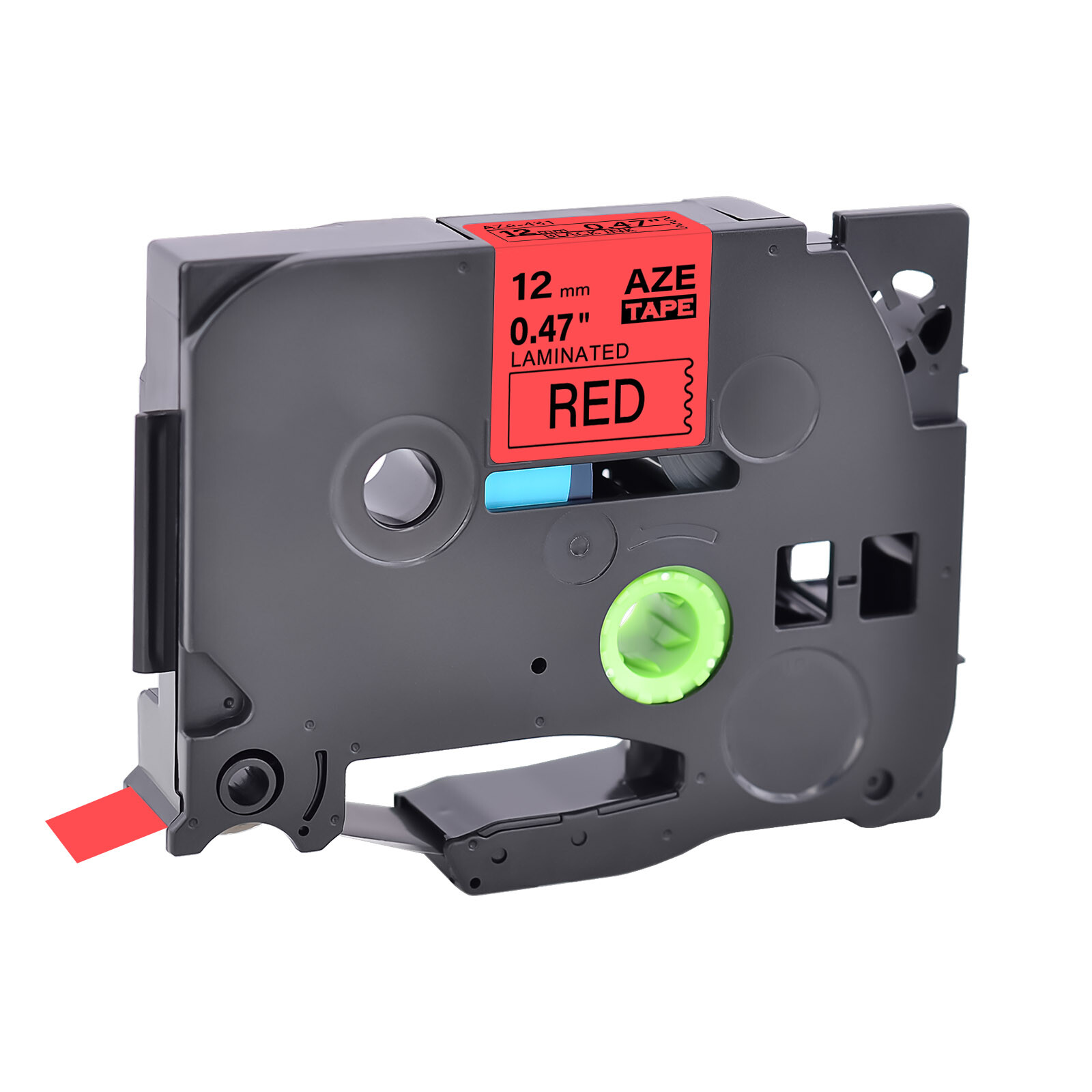 12mm Label Tape Black on Clear/White/Red/Blue/Yellow/Green For Brother P-Touch