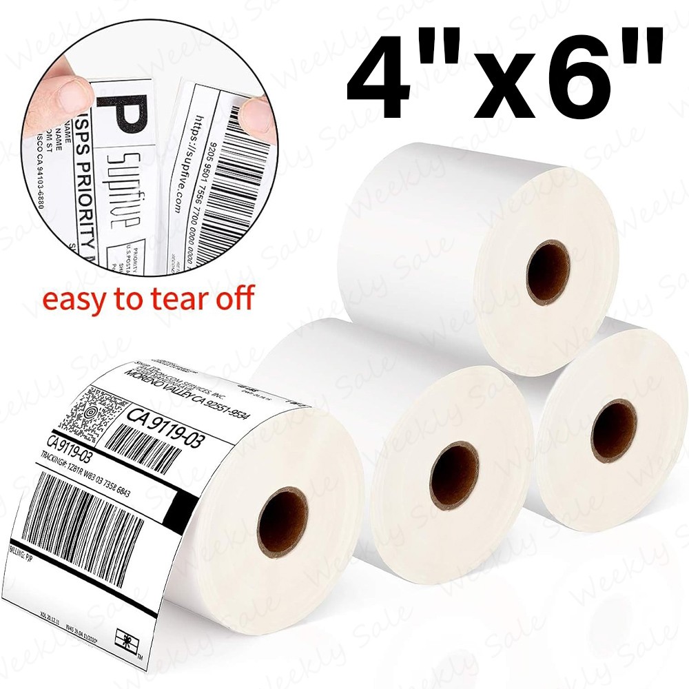 40Roll 4×6 Direct Thermal Shipping Labels 500/Roll For Zebra Eltron LP2844 ZP450