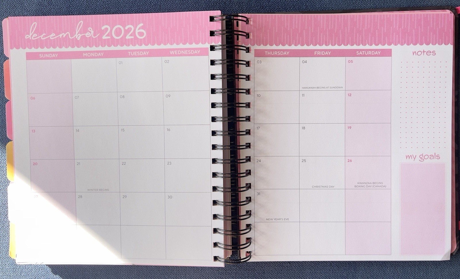 17 Month Planner Black CAMO Aug 2025 -Dec 2026 Weekly Planning Note Page Gift