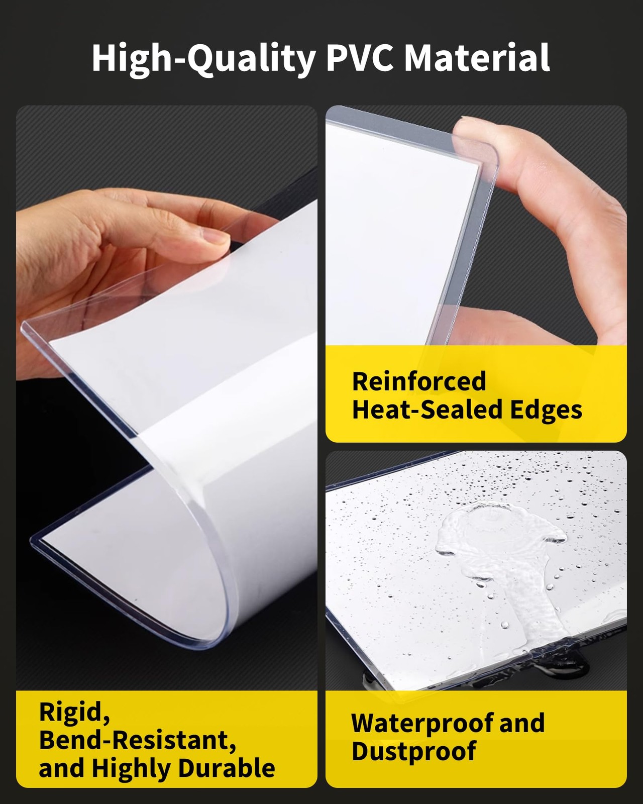 10 Pack 8×10 Toploaders Clear Rigid Photo Document Protector Sleeves