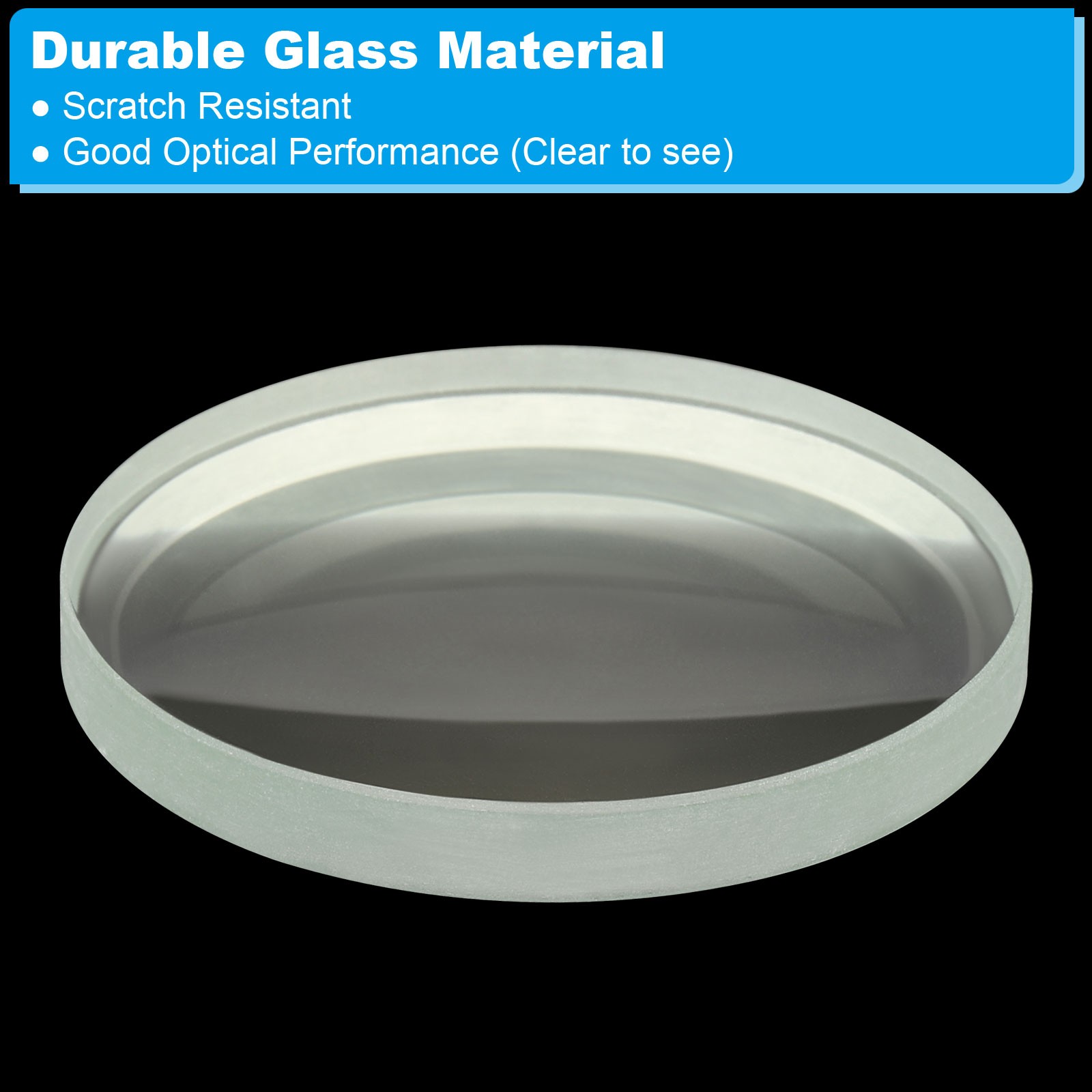 8″ (200mm) Focal Length Double Concave Lens, 2 Pack 50mm Diameter 5mm Height