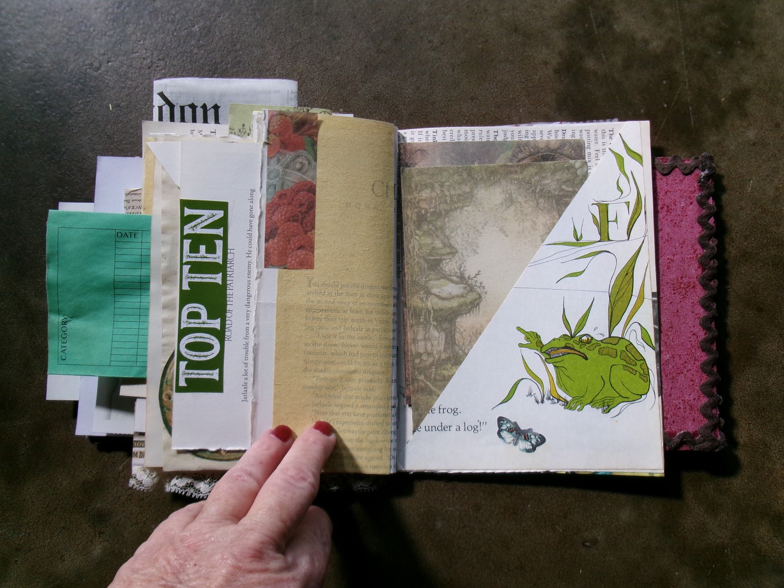 LOT OF 2 JUNK JOURNALS VINTAGE CHILDREN TAGS TUCKS BOOK PAGES COFFE STAIN PAGES