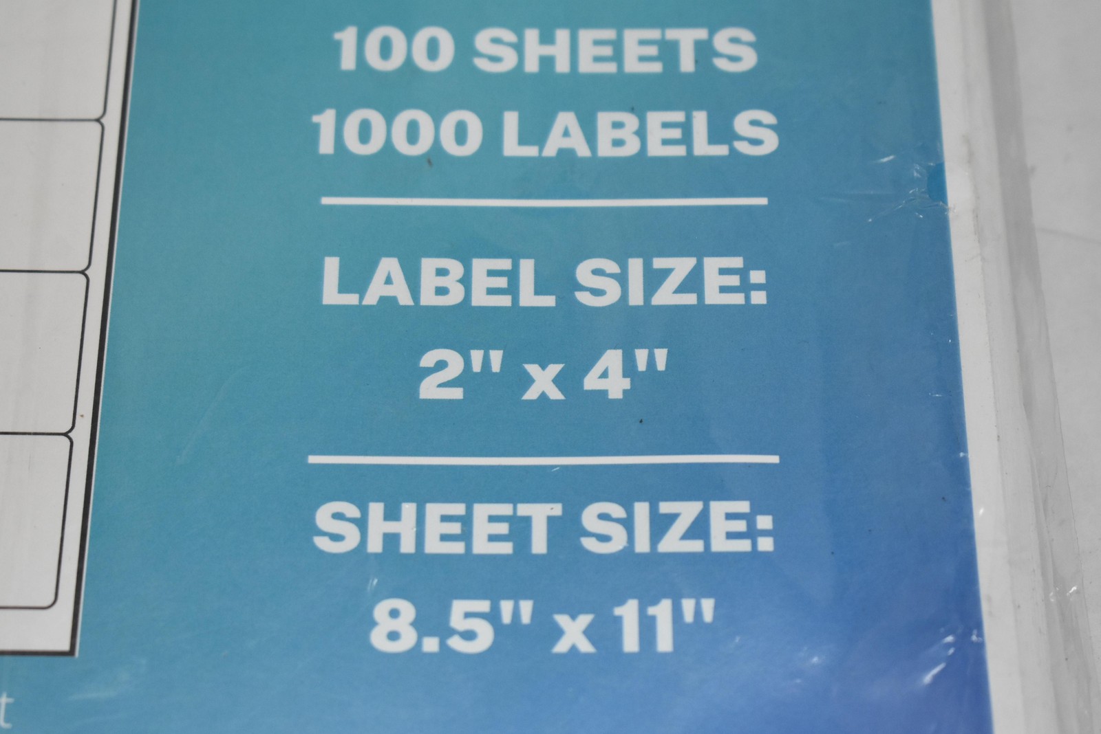 Premium Label Supply Matte White Labels 2×4 100 Sheets 1000 PLS-591MW Laser