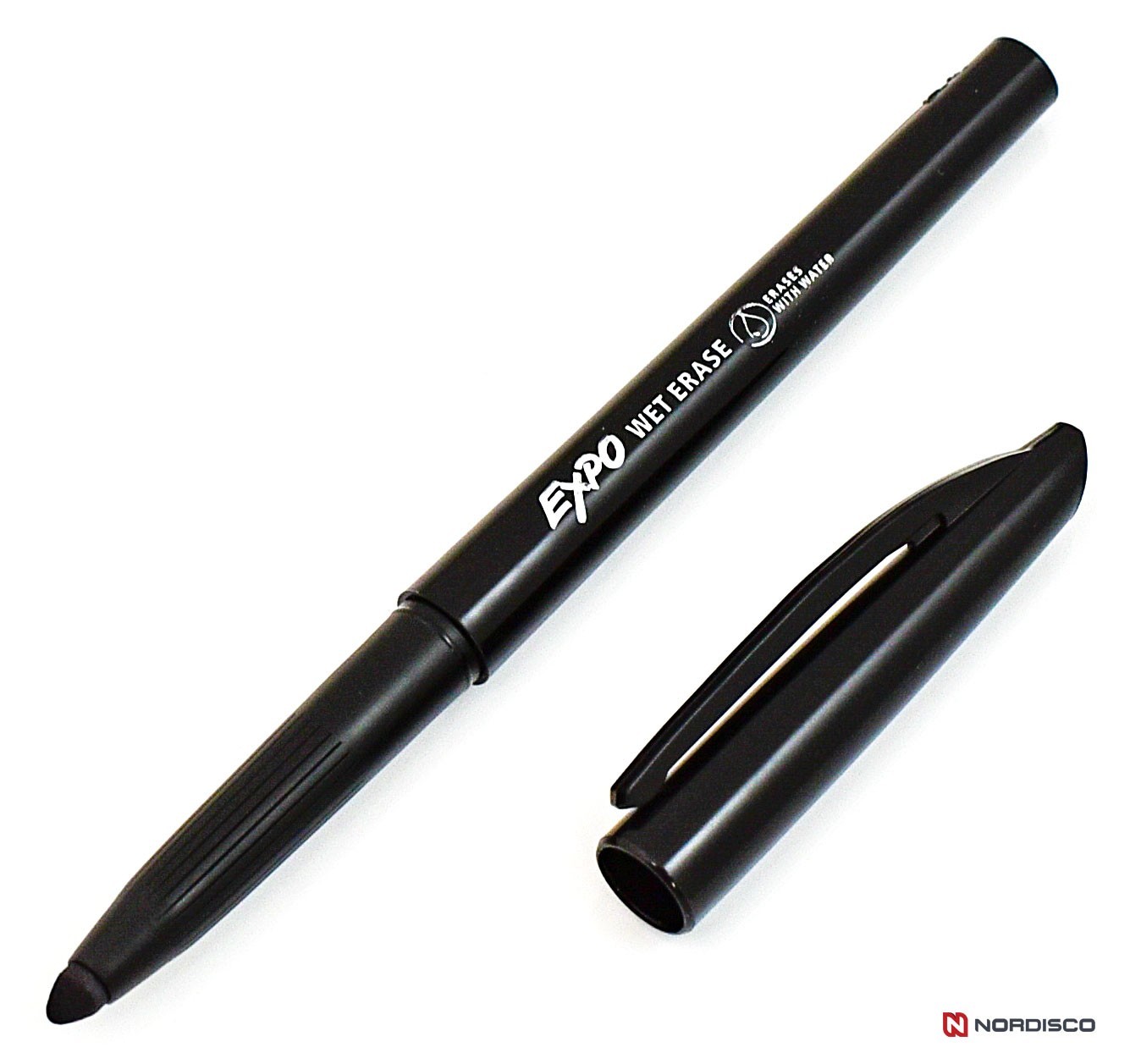 EXPO Wet Erase Markers, 3 Fine 2211316 & 3 Ultra Fine 16001A, Black Ink