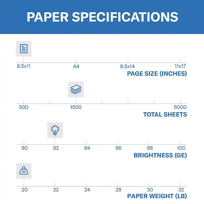 Hammermill Copy Plus Copy Paper 8.5×11 20 lb 92 Bright 1500 Sheets Carton