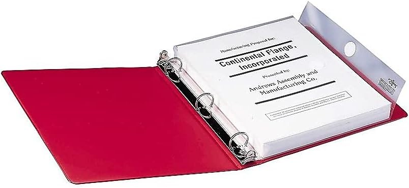 Smead Poly Three-Ring Envelope, 1-1/4″ Expansion, Flap with Hook-and-Loop