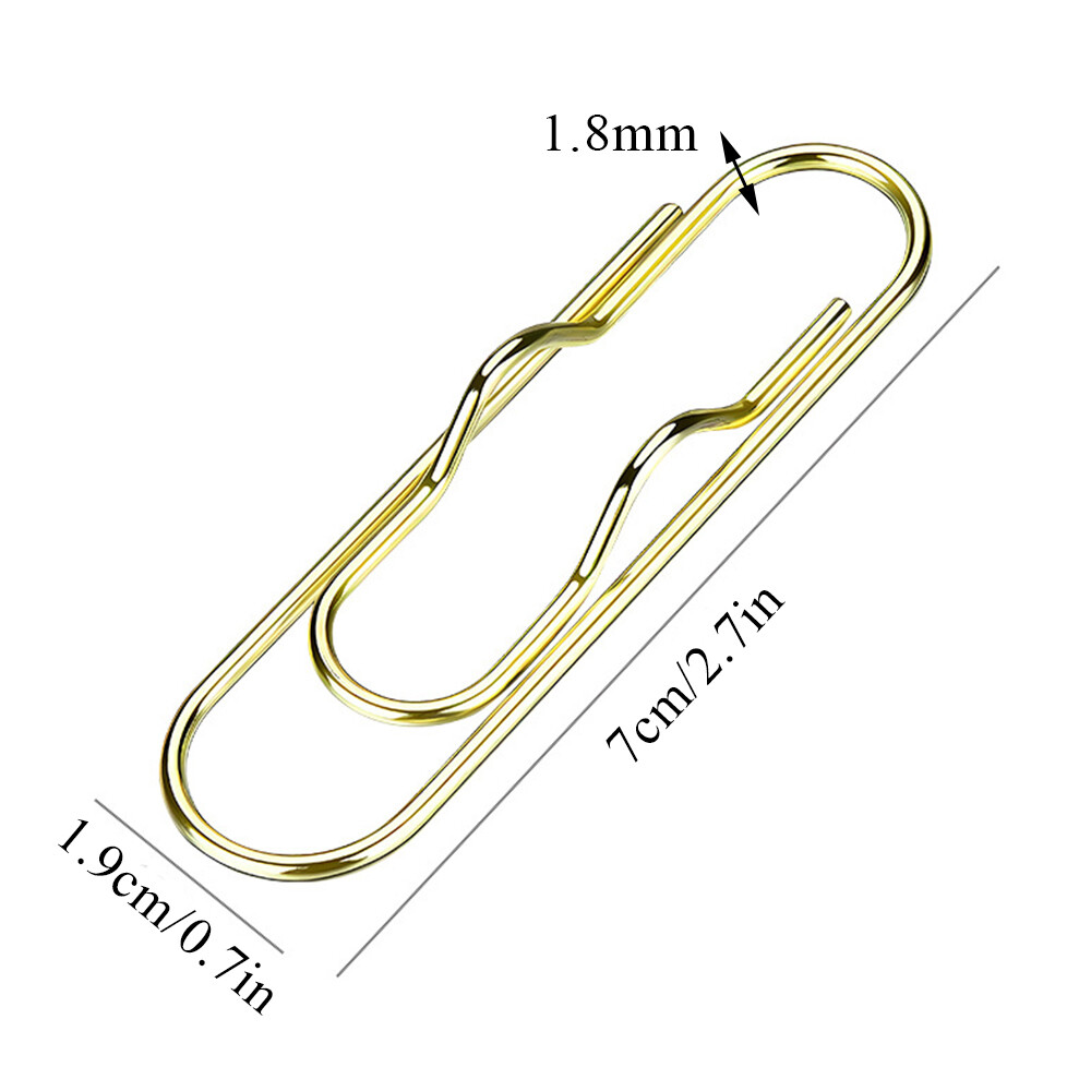 Paper Fix Clips Paper Clips Pen Holder Clips Notebook Pin Multifunctional Met❄
