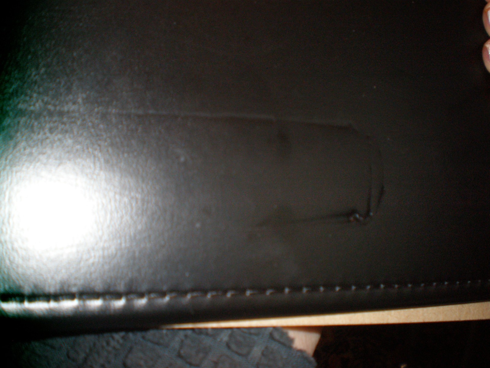 VINTAGE DART USA NYU NEW YORK University BLACK Leather Padfolio ORGANIZER USA