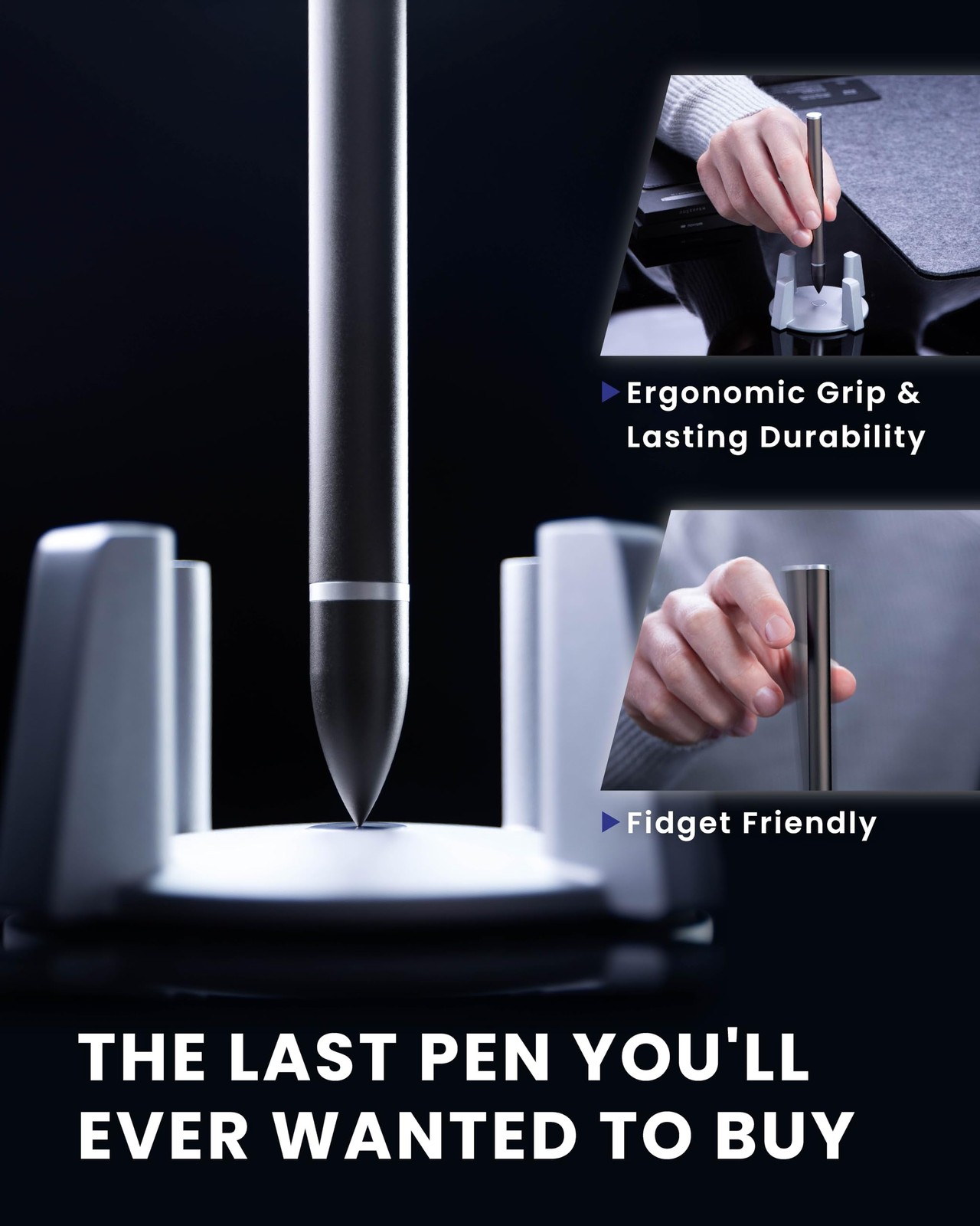 novium Hoverpen – Luxury Pen for Men Women, Vertically Standing Executive Ba…