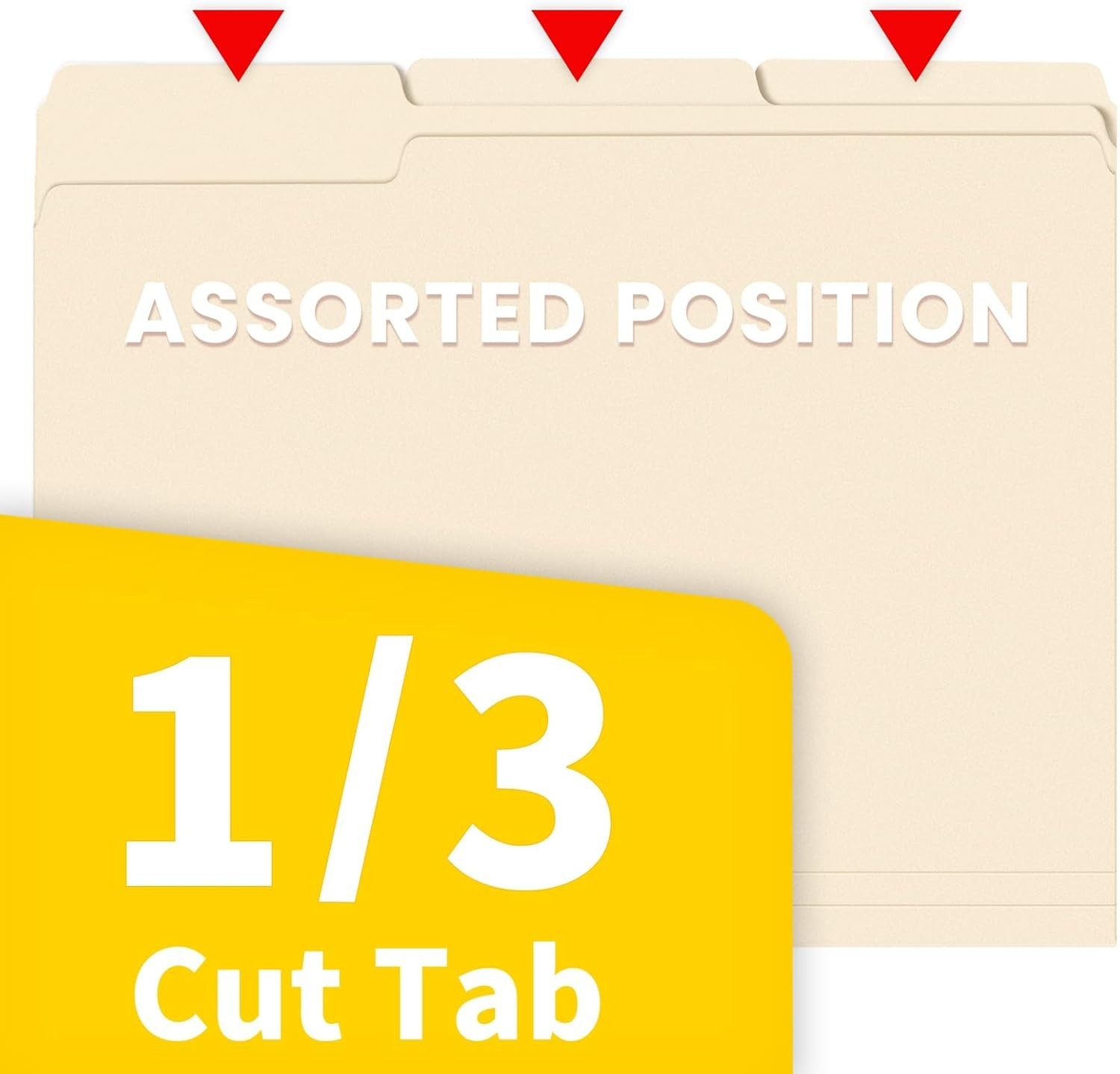 Standard Letter Size Manilla Folders, 8.5×11 in., 100 Pack – Ideal for Filing