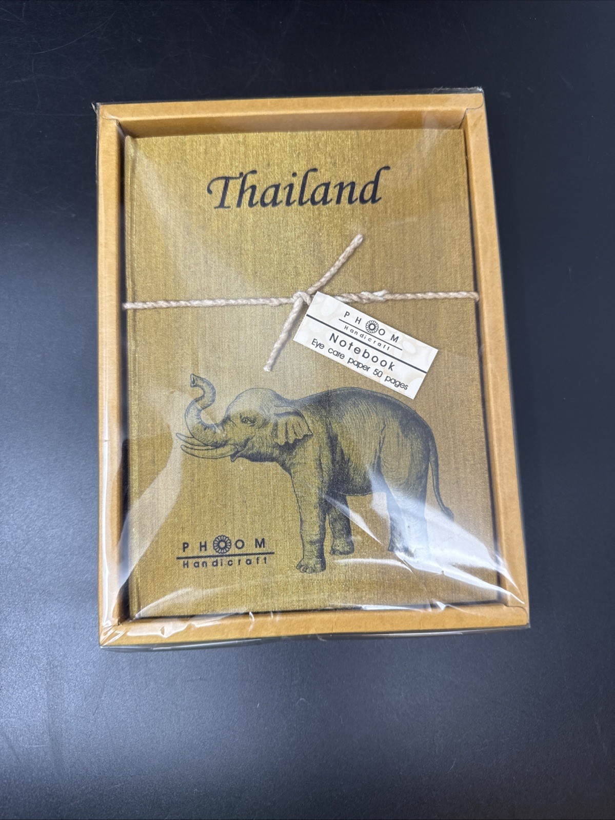 Phoom Handmade Thai Fabric Notebook 2 Pcs 50 Pages Gift Thailand Authentic