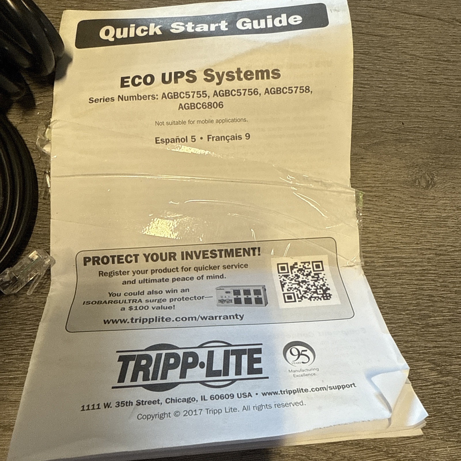 Tripp Lite ECO350UPS 350 VA 316 J 6-Outlet Energy-Saving Standby UPS-sealed!