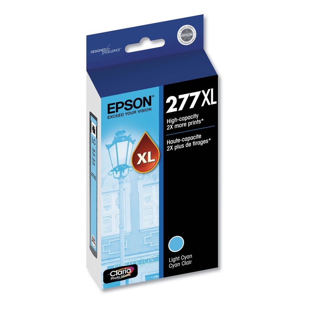 Epson T277XL520S (277xl) Claria 740 Page-Yield High-Yield Ink – Light Cyan New