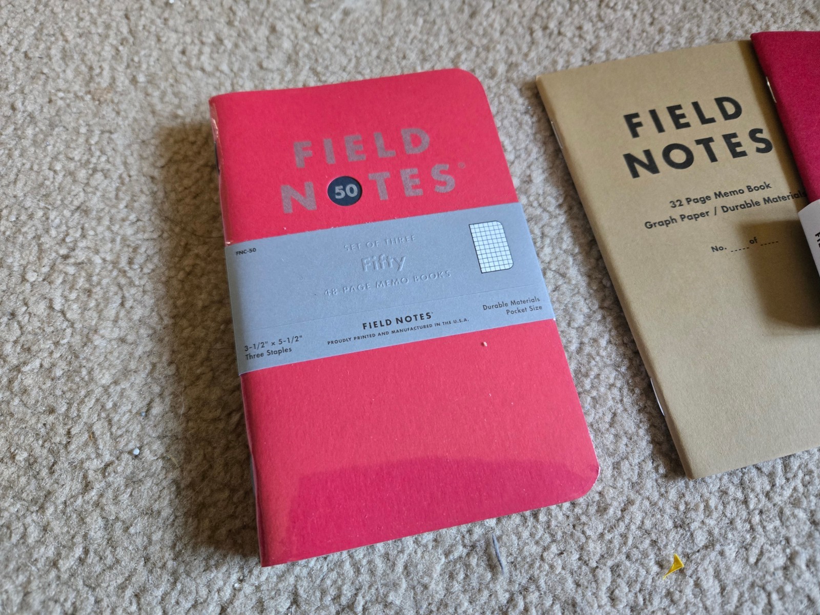 Field Notes Lot – Fifty (Sealed) and 10th Anniversary Set (Unsealed) – with Band