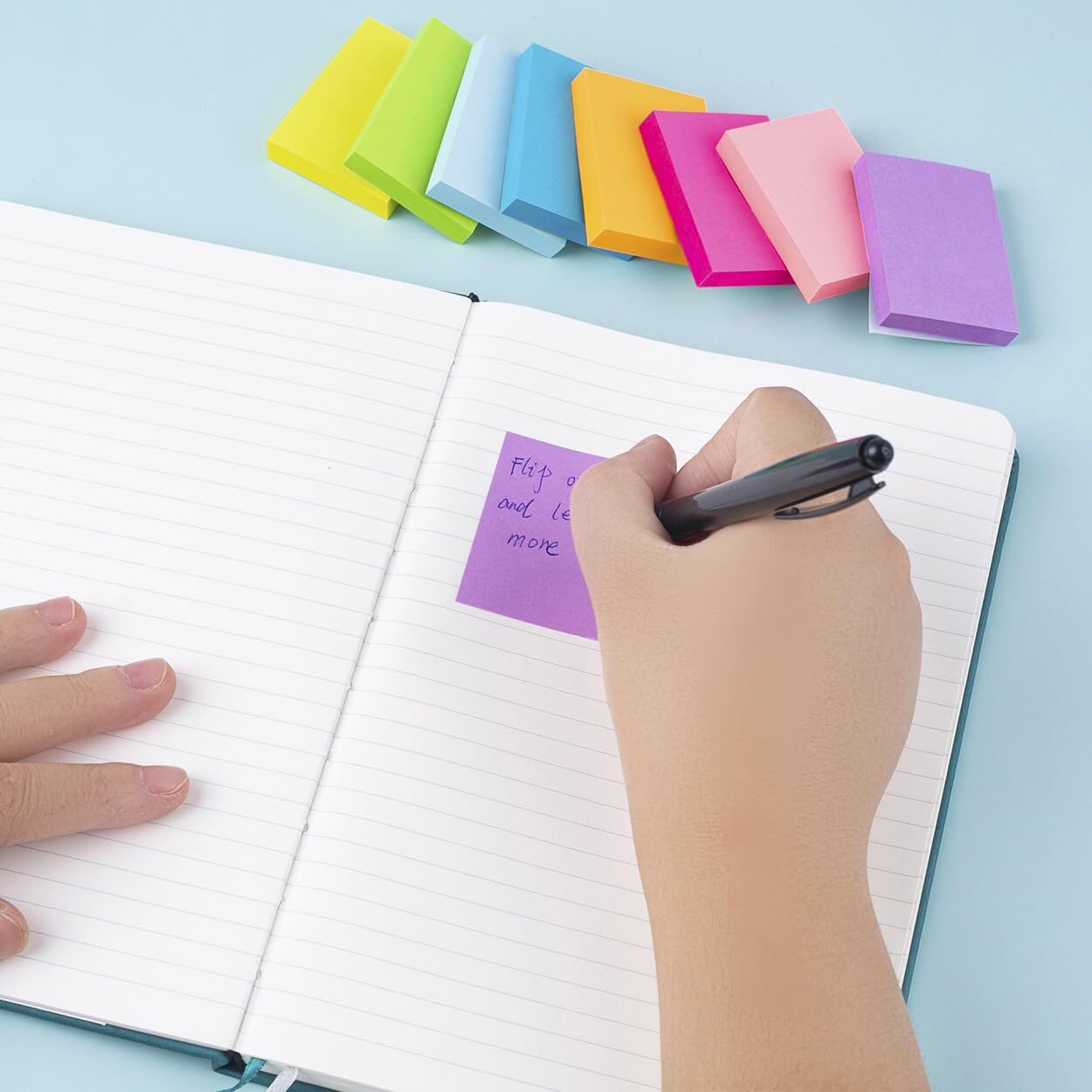 Post It Notes, Small Post It Notes, 1.5X2 Inches 24 Pack Bright Colors Self-Stic