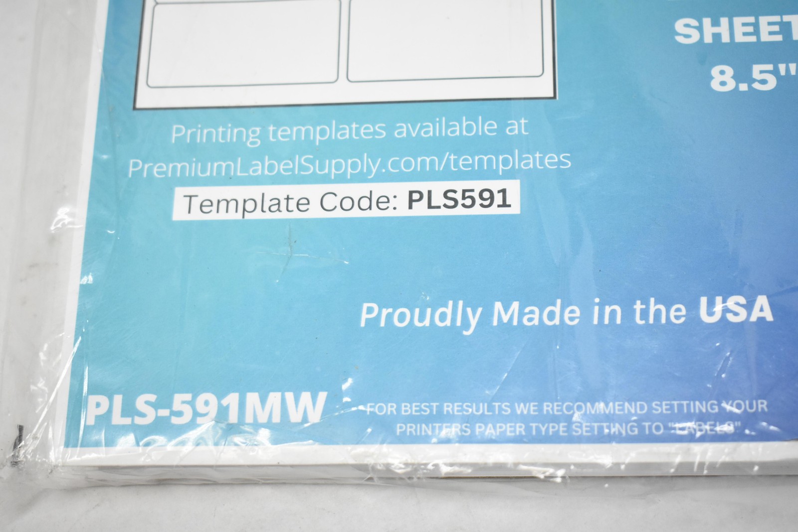Premium Label Supply Matte White Labels 2×4 100 Sheets 1000 PLS-591MW Laser