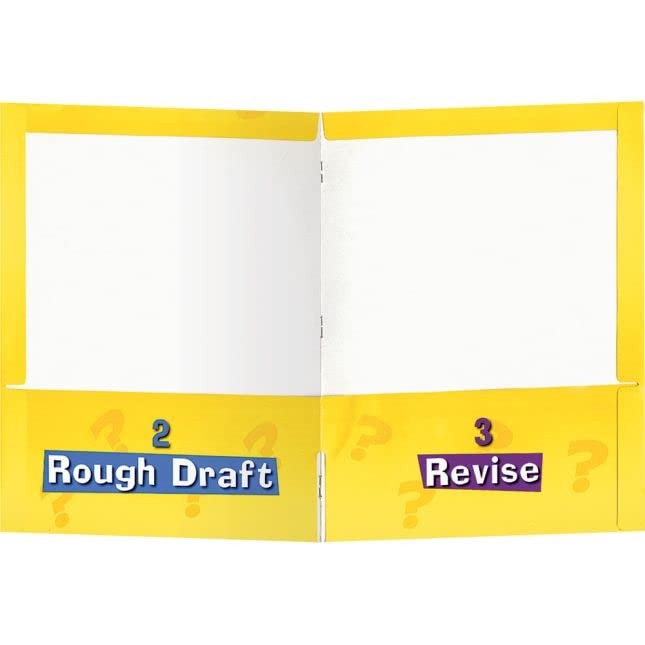 Writing Process 4-Pocket Laminated Student Folders, 9.5″ by 12″ (Set of 12) -…