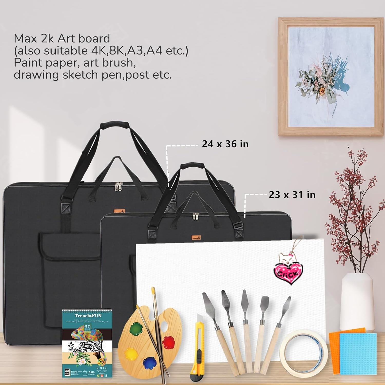 Portfolio Folder for Artwork,Artist Portfolio Case 23 X 31.5 In, Portfolio Bag A